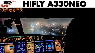 Piloting AIRBUS A330NEO Dubai to Brunei  Cockpit Views [upl. by Trab]