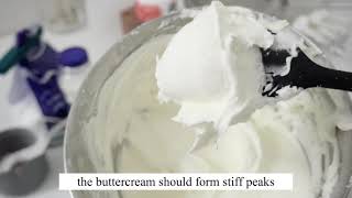 SUPER STABLE AND EASY BUTTERCREAM  For Beginners [upl. by Sontag748]