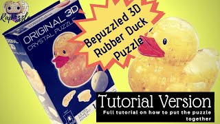 Bepuzzled 3D Crystal Puzzle Rubber Duck Tutorial Version [upl. by Pinebrook]