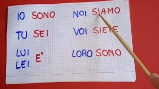 Corso di Italiano il verbo essere [upl. by Nananne]