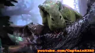 Tyrannosaurus Rex KILLS Spinosaurus Aegyptiacus BEST Quality [upl. by Nekcerb]