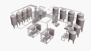 Pasteurization UHT  HTST Cleaning in Place  CIP  Process System [upl. by Cherise899]