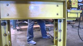 Enerpac 100 Ton H Press Frame w RR10013T Double Acting Cylinder 13quot Stroke [upl. by Onailerua]