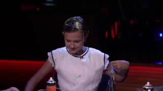 Millie Bobby Brown rapping Nicky Minajs Monster song [upl. by Mann]