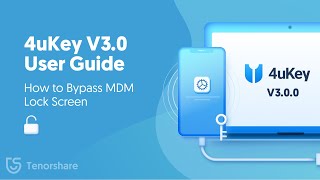 4uKey Guide  How to Bypass MDM on iPhoneiPad [upl. by Nibla]