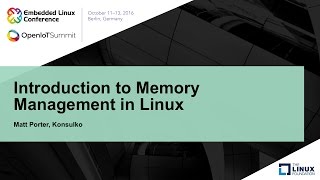 Introduction to Memory Management in Linux [upl. by Aeli]