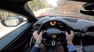 POV Ferrari Purosangue  External internal sound acceleration [upl. by Oiluarb]