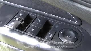 OpelVauxhall Zafira B  broken window switch is it repairable [upl. by Tod849]