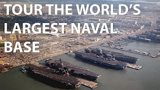 Tour the worlds largest Navy base Naval Station Norfolk [upl. by Rednasxela]