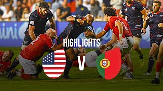 Highlights  USA vs Portugal  Rugby World Cup Qualifier [upl. by Jenny918]