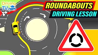 FULL DRIVING LESSON IN ROUNDABOUTS [upl. by Tteirrah605]