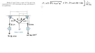 Determine the sag s and distance x for equilibrium [upl. by Stiegler]