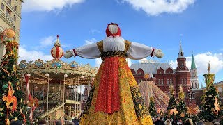 The Moscow Maslenitsa festival 2019 [upl. by Oicnaneb]