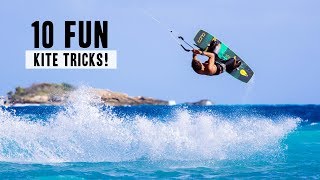 10 Fun Kiteboarding Tricks [upl. by Kling]