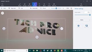 HOW TO CREATE 3D TEXT ON PAINT 3D WITH TRANSPARENT [upl. by Llertnac]