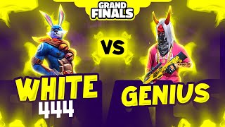 White444 🐰 Vs Genius 🔥  Free Fire 1 vs 1 Championship Grand Final [upl. by Hosbein]