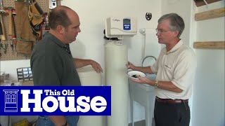 How to Install a Water Softener  This Old House [upl. by Nilhsa]