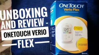 Unboxing and review  ONETOUCH Verio Flex  glucometer [upl. by Nerral]