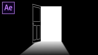 Door Opening Animation in After Effects Tutorial [upl. by Ynaffik]