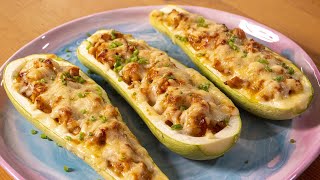 Теперь вы приготовите Вкусные кабачки Секрет вкуса фаршированных лодочек из кабачков [upl. by Bahner]