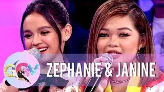 Zephanie and Janine reminisce their Tawag Ng Tanghalan days  GGV [upl. by Sixel660]