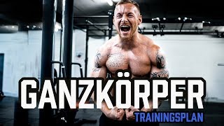 GANZKÖRPER TRAININGSPLAN für das Fitnessstudio  Workout für Anfänger und Fortgeschrittene im Gym [upl. by Yrrap]