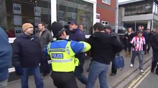 Southampton vs Pompey Hooligans  Trouble before amp after game [upl. by Plank]