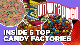 Behind the Scenes at 5 Top Candy Factories  UNWRAPPED  Food Network [upl. by Ahrat802]