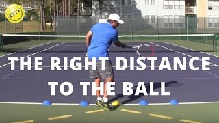 Tennis Tip The Right Distance To The Ball [upl. by Lindell]