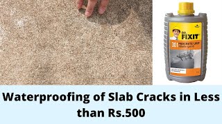 Terrace Waterproofing  Terrace Leakage Solutions  Slab Waterproofing How to fill Crack on Terrace [upl. by Trilbie]