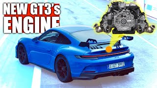 The New Porsche 911 GT3s Engine Is A Masterpiece [upl. by Ahseym]