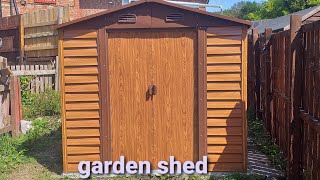 Outsunny Garden shed installation how to fix garden shed storage [upl. by Acirdna]