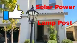 LUTEC LED Solar Post Lantern Install amp Review From Costco [upl. by Adria]