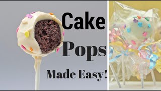 How To Make CAKE POPS  Easy Cake Pops Tutorial [upl. by Dorothi802]