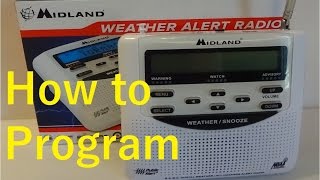 How to program the Midland Weather Alert Radio [upl. by Azriel]