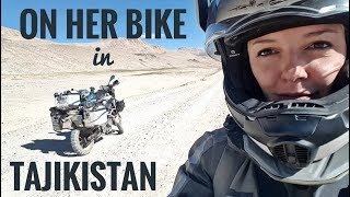 SOLO Woman Motorcycle Ride through Tajikistan The Legendary Pamir Highway EP 7 [upl. by Rennerb670]