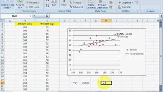 Correlation and Regression by using excel [upl. by Tolecnal]