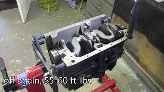 Triumph Spitfire Engine Rebuild 1  Crankshaft Installation [upl. by Dolorita795]