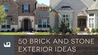 50 Brick And Stone Exterior Ideas [upl. by Shugart]