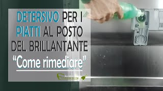 Detersivo per i piatti nellerogatore brillantante della lavastoviglie [upl. by Benni349]