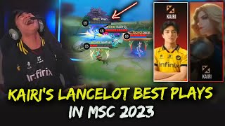 KAIRIS LANCELOT BEST PLAYS in MSC 2023 🔥 [upl. by Skipton]