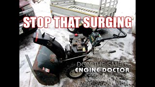 FIXING A Snowblower That Surges [upl. by Nehtiek]