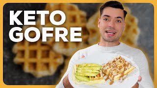 KETO Gofres SIN AZÚCAR Harinas ni Gluten [upl. by Ennirok]