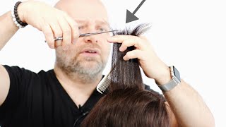 How to Fix an UNEVEN Haircut at Home  TheSalonGuy [upl. by Aryamo]