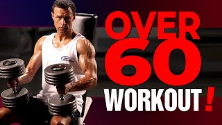 Over 60 Years Old Bodybuilding Style Workout With Dumbbells JACKED GRANDPA WORKOUT [upl. by Etz]