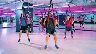 Bungee Group Fitness Class at Crunch Fitness Signature [upl. by Bathulda]