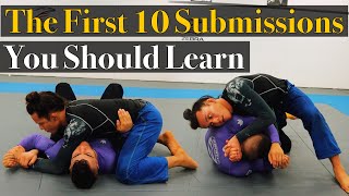 The First 10 Bjj Submissions You Should Learn [upl. by Purdum]