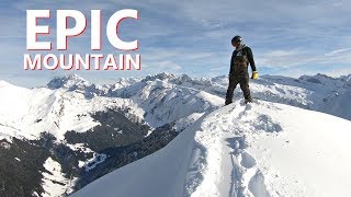 EPIC MOUNTAIN TOP SNOWBOARDING IN MORZINE FRANCE [upl. by Leler657]