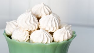 Vanilla Meringue Cookies Recipe  meringue kisses [upl. by Toscano]