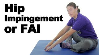 Hip Impingement FAI Pain Stretches amp Exercises  Ask Doctor Jo [upl. by Nyraa]